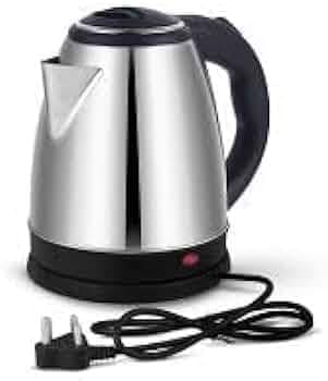 Rapid Electric Kettle | 1500 Watts | Stainless Steel Hot Water portable Electric Kettle for Home, Office | Cool-touch Handle and Single-Touch Lid Lock | Auto Shut-Off with Wide Mouth