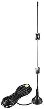 NBR Dual Band WiFi Antenna 2.4GHz 7dBi Magnetic Base SMA Male Omni Directional Antenna for WiFi Router Wireless Router Modem Gateway Network Card USB Adapter Security IP Camera Pack of 1