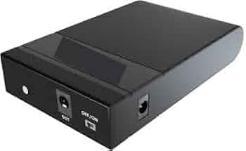 UPS for WiFi Router/Modem/Set top Box Devices. Supports 12Vdc, 2.5A Routers. Backup Upto 4 Hours, Current Surge & Deep Discharge Protection (Black)