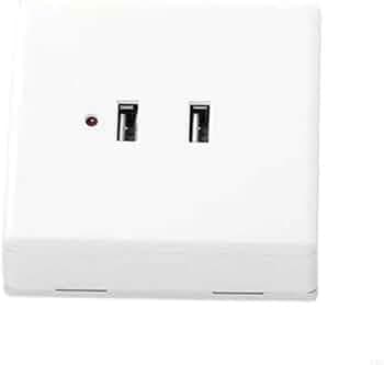 Wall-Mounted USB Power Outlet with Quick Charging: Multi-Device Charging Station for Smartphones, Tablets & More