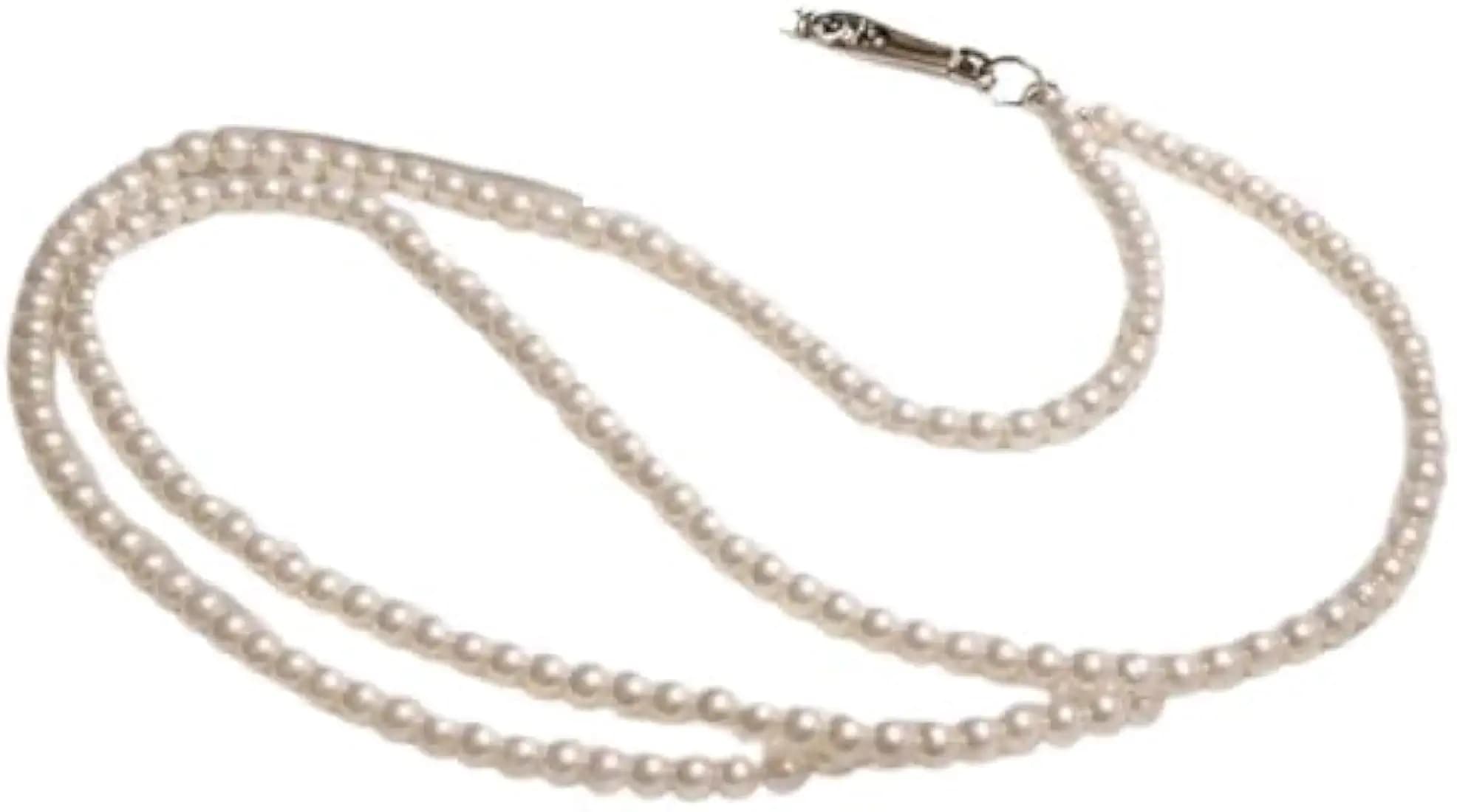 Pearl Beads Charms Chain with Phone Tether Patches Pearl Beaded Phone Lanyard Strap with Gold Rhinestone Spacers Smartphones, Elegant Mobile Accessory for Girls & Women