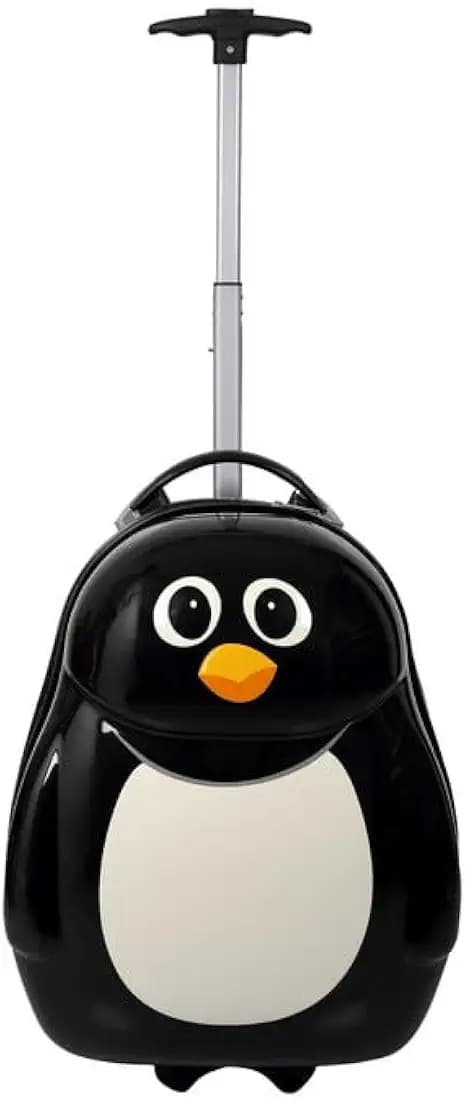 Polo Class Pc Hard Shell 2 Wheels 360 Degree Trendy Cute Kids Trolley Bag - Black, 29 cm, 18"