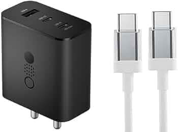 Sounce 65W GaN Fast Charger Adapter – Compact Multi-Port USB-C PD Wall Charger with Quick Charge, Universal Compatibility for Latest Smartphones