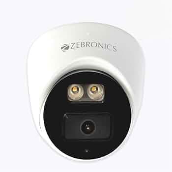 ZEBRONICS Zeb AHDPDSL24 Surveillance 5MP HD Dome CCTV Camera with Night Vision, White