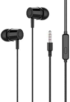 Spectra Wired Earphones with Mic | 3.5mm Jack | Deep Bass & HD Sound | Passive Noise Isolation | Hands-Free Calls | Tangle-Free Cable | Universal Compatibility