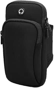 STXXOR-A-B Cell Phone Armband Sweatproof Sports Running Armband with Adjustable Elastic Band & Key Holder for Running, Walking Phone Holder for Arm for Mobile Phone Black