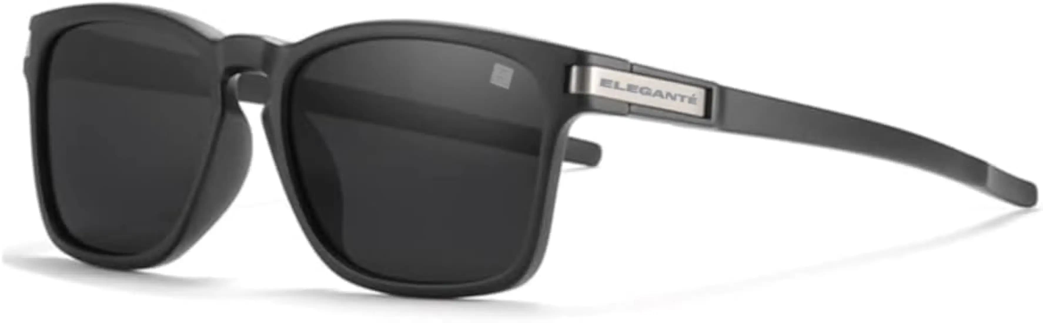 ELEGANTE Unisex-Fit Design Polarized Square Sunglasses for Men