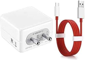 18W Fast Charger for Doogee T20mini Kid Original QC Adapter Type C 3.0A High Speed Fast Turbo Charge QC 3.0 Smart SinglePort with 1m Type-C Red Charging & Sync Cable (White, Dash, SZ.AB6)