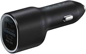 Samsung Original Car Charger Duo (40W, Black)