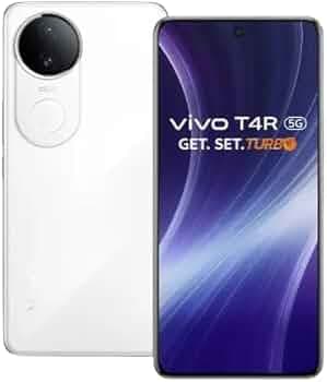 vivo T4R 5G | 6.77” Display | 50MP OIS Camera | 32MP Front Camera | Dimensity 7400 5G Processor | 5700mAh Battery (Arctic_White, 8GB RAM + 128GB Storage)