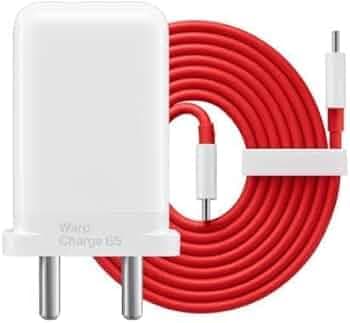 Original 80W Type C Charger for One-Plus Original WARP One Plus 12r/11r/10r/10t/10/10 pro/9/9 pro/8T/8/8pro/7Pro/7T/Nord/Ce3 lite | Red Dash Cable WCMJM-2382