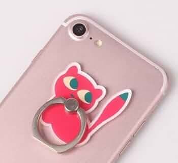 BeFunky Universal Mobile Ring Holder, 360° Rotation/3D Ring Finger Grip for iPhone iPad Samsung LG HTC Nokia Huawei Tablet (Long Tail Cat R350)