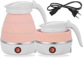 Electric Kit, Hot Water kit, (600-Watt) Portable kettle for Travel, Foldable kit for Hot water/Tea kettle For instant Tea & Coffee Maker | kit for office desk