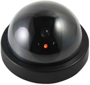 Dummy Fake Security CCTV Dome Camera with Flashing Red Led Light