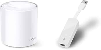 TP-Link Deco X20(1-Pack) AX1800 USB1.1 Mbps Dual Band Whole Home Mesh Wi-Fi System, Next-Gen Wi-Fi 6, ODFMA for Desktop, Multicolor