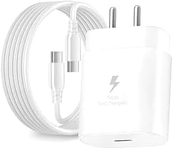 45W Charger for Apple iPhone 16 Original QC Adapter Type C 3.0A High Speed Fast Turbo Charge QC 3.0 Smart SinglePort with 1m Type-C Charging & Sync Cable (White, 45W,RC-71)