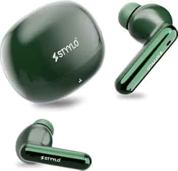 Echo Buds True Wireless Earbuds | ANC Noise Cancellation | Quad Mic ENC | 40H Playback | 360° Spatial Sound | Deep Bass | Bluetooth TWS (Green)