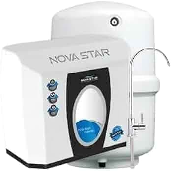 Aqua Nova Star White Under Sink RO Water Purifier Alkaline + Copper + RO + TDS Controller | 15L Storage Tank | Wall Mount | ISO Certified | Ideal for Home & Office | Upto 3000 TDS