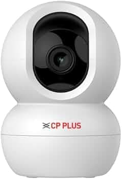 CP Plus 2MP Full HD Wi-fi CCTV Camera | 360°View PT Camera | Motion Tracking | Cloud Monitoring | 2-Way Talk, Night Vision| Support SD Card (Up to 256 GB) | Privacy Mode - CP-E28A