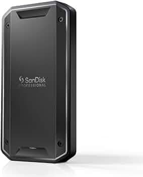 SanDisk Professional 4TB PRO-G40 SSD - Up to 3000MB/s, Thunderbolt 3 (40Gbps), USB-C (10Gbps), IP68 dust/Water Resistance, External Solid State Drive - SDPS31H-004T-GBC1D [exFAT Version]