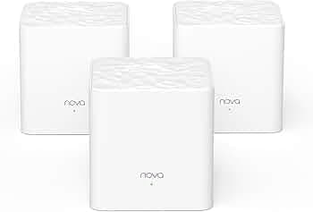Tenda MW3 Whole Home Mesh WiFi System, Dual Band AC1200 Router Replacement for Smart Home, 3000 sq. ft Network Coverage (White, Pack of 3)