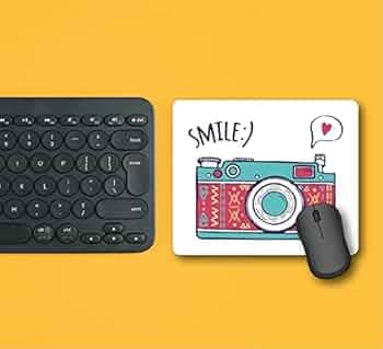 woopme® Mousepad Photography Focus Theme Design Printed Rectangular Rubber Base Programming Mouse Pad for Laptops and Computers Office Gaming Boys Girls Kids Multicolored L X H 24 X 20 CMS