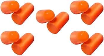 Ear Plugs Extra Soft, Reusable 5 Pair Earbuds Noise Cancellation/Reduction Soundproof Earplug Use For Underwater, Meditation, Study, Concerts, Flight Travel, Sleeping