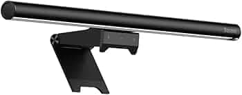 Baseus Monitor Lights with Touch Sensor, USB Powered LED, 3 Switchable Modes, Dimmable Computer Light for Home, Black,Aluminium (iWok 2 - Resting Type (Suited for Thick Monitors))