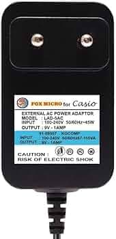 MA-150 Keyboard Power Supply Adapter (Compatible with Casio AD-1)