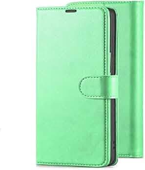 Dkandy for Realme 10 pro 5G, Vintage Faux Leather Executive Flip Wallet Case Stand with Card Holder & Magnetic Closure Cover for Realme 10 pro 5G - Mint Green