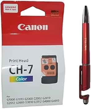 Canon Printer Head Colour CH 7 with ITGLOBAL 3in1 Multi-Function Mobile Phone Stand, Stylus Pen Anti-Metal Texture Rotating Ballpoint Pen (Very Colors) CH-7
