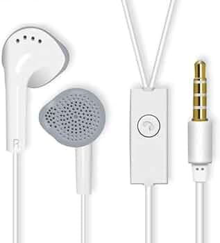 Earphone for Apple iPad mini 3 Universal Wired Earphones with 3.5mm Jack Hi-Fi Gaming Sound Music Stereo Sound Noise Cancelling Original High Sound Quality Earphone - (White, A-58, YS)