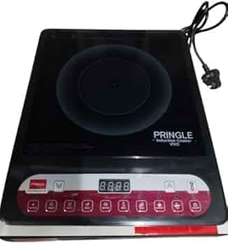 Pringle Vivo Induction Cooktop 1400W with Crystal Glass Top | 8 Temperature Levels | Energy Efficient Electric Induction Stove | 12 Months Warranty