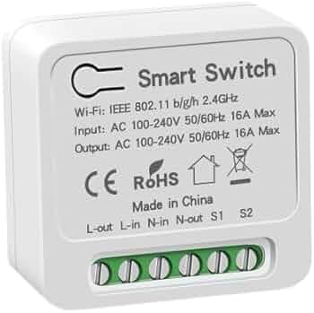 Heavy Duty WiFi Smart Timer Switch 16A | Geyser Water Heater Control | Voice Alexa Google Home | Energy Saving Auto Schedule | No Hub DIY Smart Home Automation Module