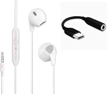 Earphones for Compatible with iPhone 16/16 Plus/16 Pro/16 Pro Max,15 Series, Galaxy S25 Ultra,S24/S23/S22, Car Play, MacBook, i-Pad, Pixel - ZF1