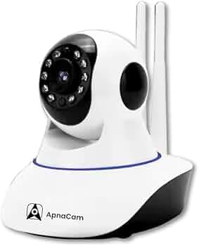 ApnaCam 355° HD Smart Indoor CCTV Security Wi-Fi Camera | Night Vision | Two-Way Audio | Motion Detection | 355° Rotation | HD Picture Quality | Micro SD Card Support Up-to 128 GB