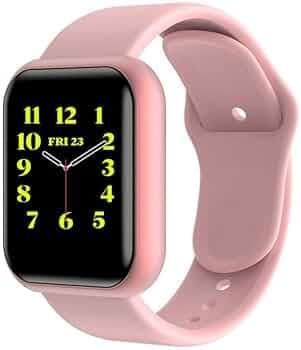 TechKing (Now 10 Years Warranty Smart Bracelet Passometer Heart Rate Monitor Wristbands Outdoor Sports Fitness Band Smart Watch (Rosegold)