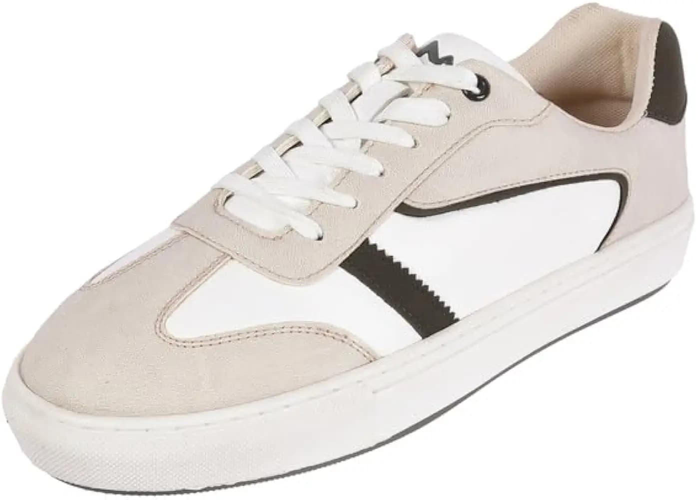 Metro Men Synthetic Color-Block Casual Lace-Up Sneakers