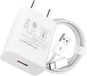 Vivo 44W Flash Charger Adapter for vivo Y200e 5G, Y21 2021, Y28 5G, Y28s, Y29 5G, Y30, Y300, Y300 Plus, Y31, Y33s, Y36T, Y39, Y400 Pro Type-C Quick Charger with Flash Charge -BM White