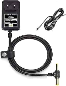 CARE 'N' TOUCH 6.5 Feet AC/DC Adapter Charger for Casio XW-P1 Power Supply Cord (Black)