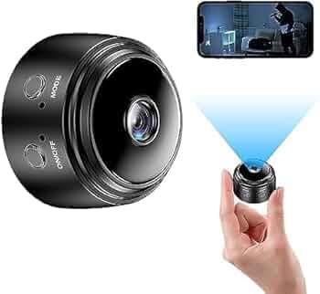 WiFi Spy Camera Hidden for Home Outdoor High HD Focus Spy Magnet Mini Live Stream Night Vision IP Wireless 1080P Audio Video Hidden Indoor Nanny Camera for Home Offices Security