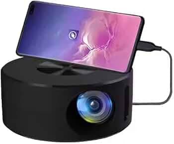 YT200 LED Mobile Video Mini Projector Home Theater Media Player Kids Gift Cinema TFT LCD S Built in Speaker Support Mobile Power Supply