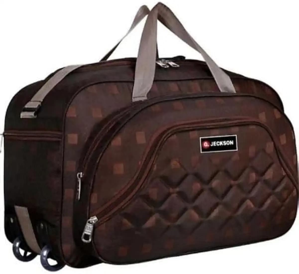 Trolley Bag with Large Capacity and Smooth Rolling Wheels for TripsBrown