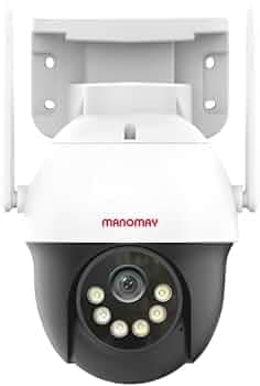 MANOMAY 3MP 4G Pan Tilt Security Camera IP65 Rated Smart Auto Tracking Two Way Audio Human Detection 4G SIM Support 256GB Memory Card Cloud Storage Alexa Compatible M1094S| BIS-ER Approved