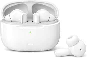 Bassbuds in Ear Wireless Earbuds for xiaomi Poco M3 Earphones TWS Ear Buds Cinematic Spatial Audio, 20hrs Playtime, Bluetoot Headphones with mic Type C Fast Charging –A-White