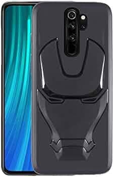 VIDO 3D Iron Man Avengers Back Case Cover | 360 Degree Protection | Shock Proof | Screen & Camera Protection | Soft Silicon Rubberised Back Cover for Xiaomi Redmi Note 8 Pro