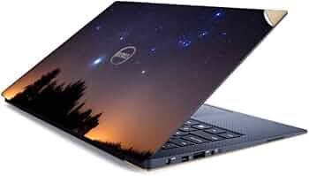 GADGETS WRAP Printed Vinyl Top Only Skin Sticker Decal for Dell XPS 15 inch Laptop - Blue Stars