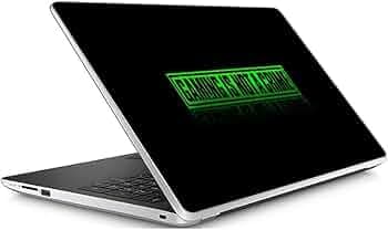 GADGETS WRAP Universal 15inch x 10inch Printed Vinyl Top Only Skin Sticker Decal for 15.6inch Screen Size Laptops - Gaming is Not Crime Green