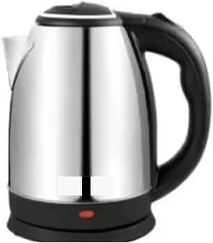 Electric Kettle, 2 Litres, 1500W, Stainless Steel Body with Auto Shut-off, 360° Swivel Base