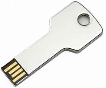 Otario® 32GB Key Shape USB 2.0 Pen Drive | Metal Keychain Flash Drive | Portable & Reliable Storage for Laptop, PC, Mobile, Tablet, Car Audio & Music